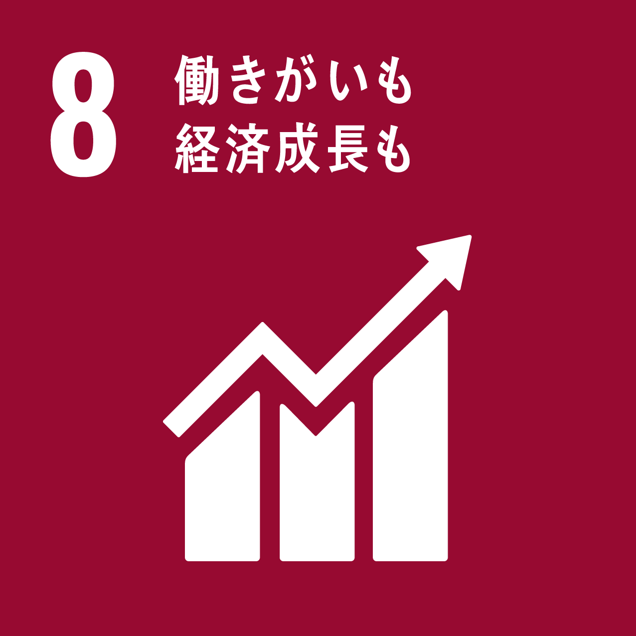 SDGsの目標8：働きがいも経済成長も