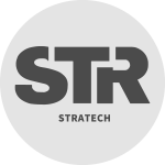 ストラテックロゴのみ（ホワイト）