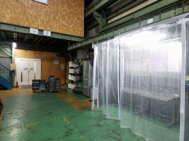 作業部屋を設置した位置